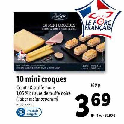 10 mini croques deluxe