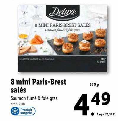 8 mini paris-brest salés deluxe