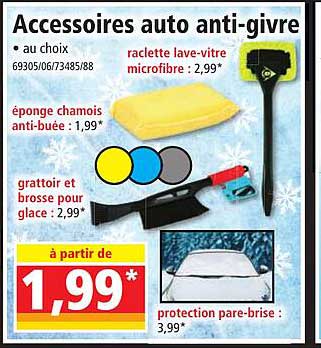 accessoires auto anti-givre