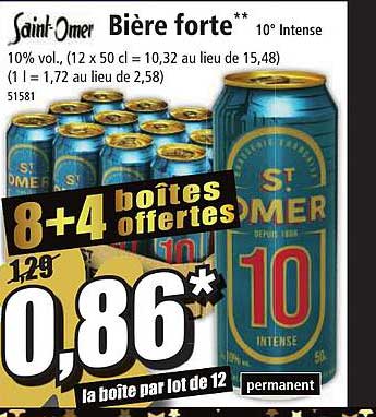 bière forte 10° intense saint-omer