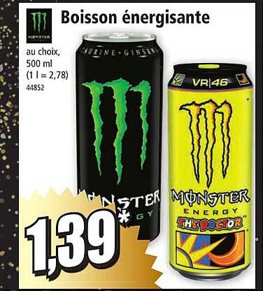 Boisson énergisante Monster