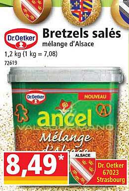 bretzels salés mélange d'alsace dr. oetker