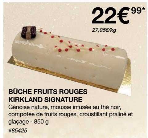 Bûche Fruits Rouges Kirkland Signature