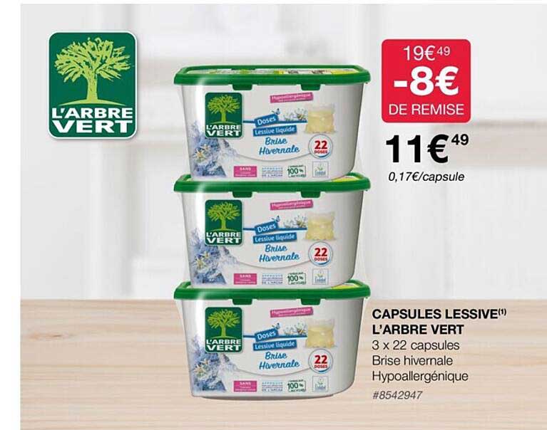 Capsules Lessive L'arbre Vert