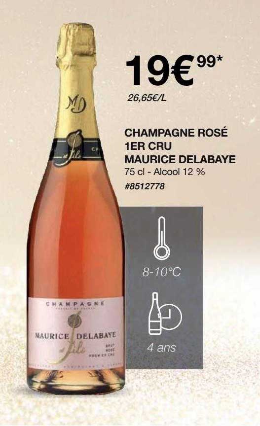 champagne rosé 1er cru maurice delabaye