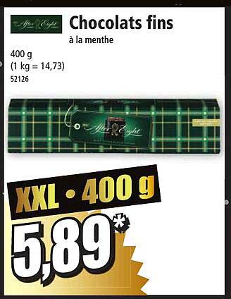 Chocolats Fins à La Menthe