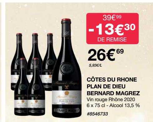 côtes du rhône plan de dieu bernard magrez