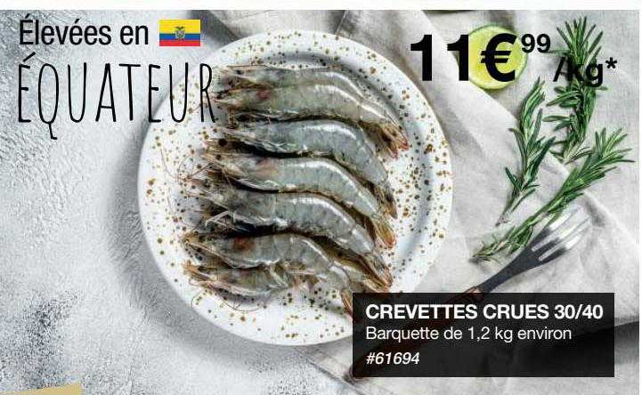 Crevettes Crues 30-40