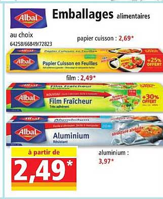 emballages alimentaires albal