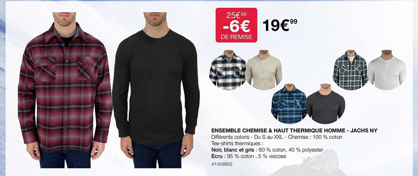Ensemble Chemise & Haut Thermique Homme - Jachs Ny