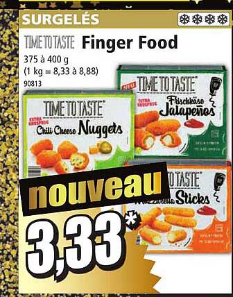 finger food time to taste