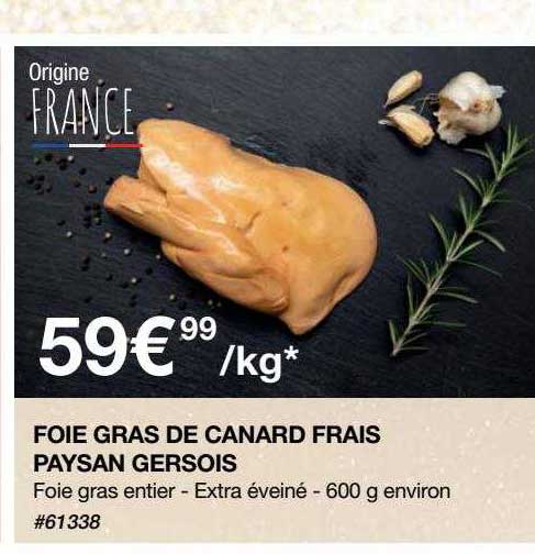 foie gras de canard frais paysan gersois