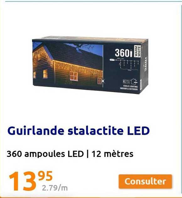 guirlande stalactite led