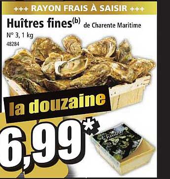 huîtres fines de charente maritime