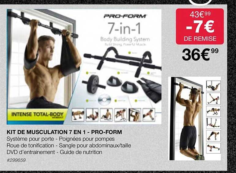 kit de musculation 7 en 1 - pro-form