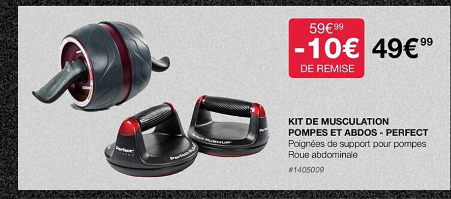 kit de musculation pompes et abdos - perfect