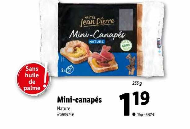 mini-canapés maître jean pierre