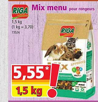 mix menu pour rongeurs riga