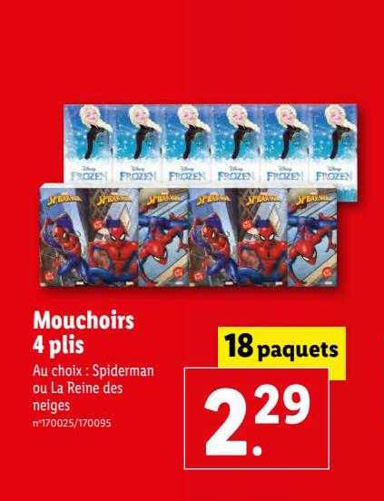 mouchoirs 4 plis