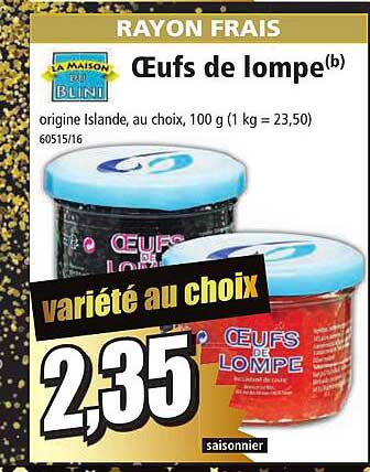 œufs de lompe la maison blini