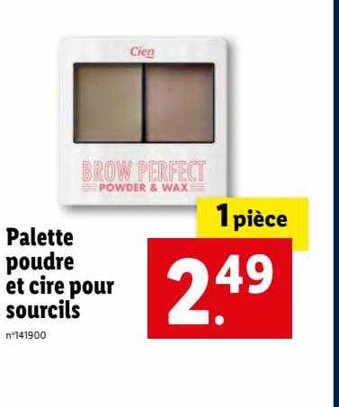 Palette Poudre Et Cire Pour Sourcils