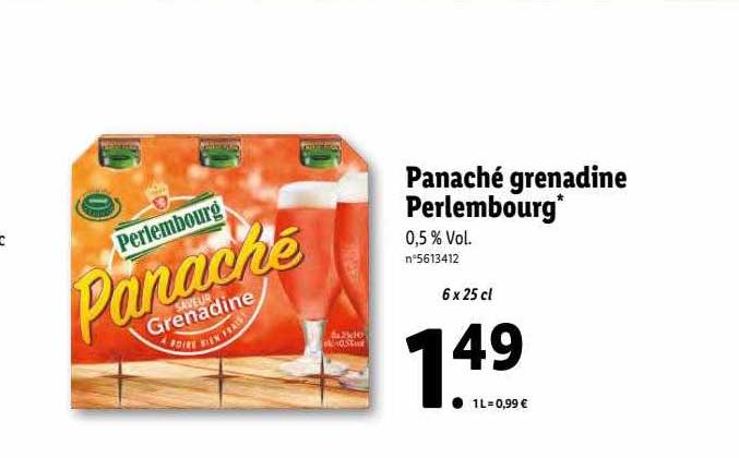 Panaché Grenadine Perlembourg