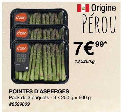 pointes d'asperges c'zon