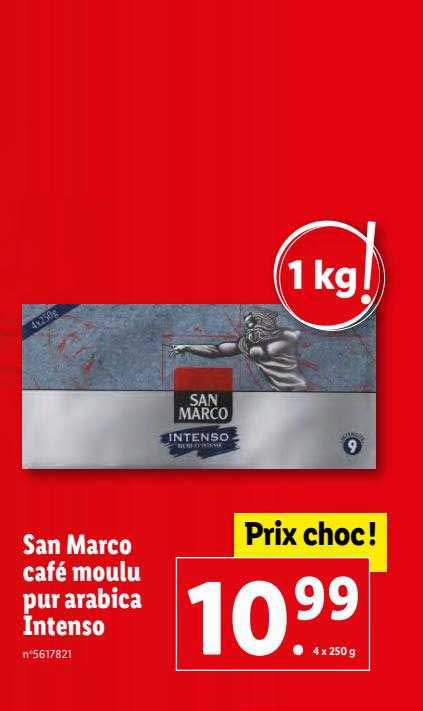 San Marco Café Moulu Pur Arabica Intenso