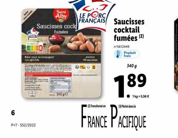 saucisses cocktail fumées saint alby