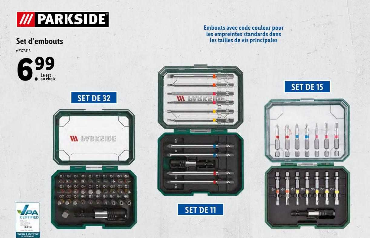 Set D'embouts Parkside