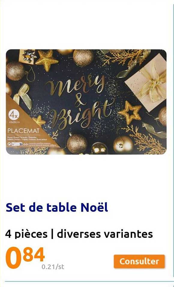 Set De Table Noël