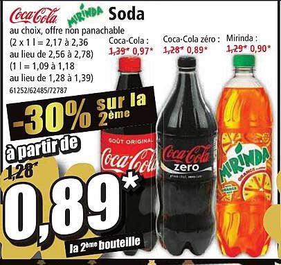 soda coca-cola, mirinda