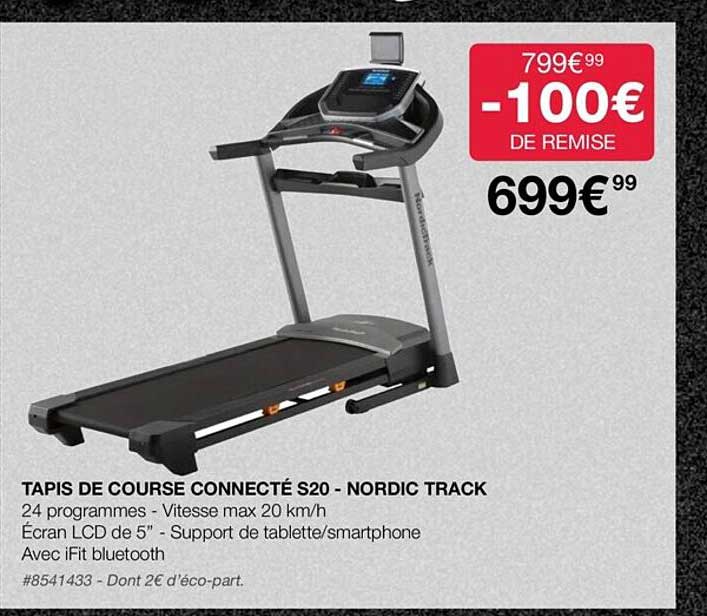 tapis de course connecté s20 - nordic track