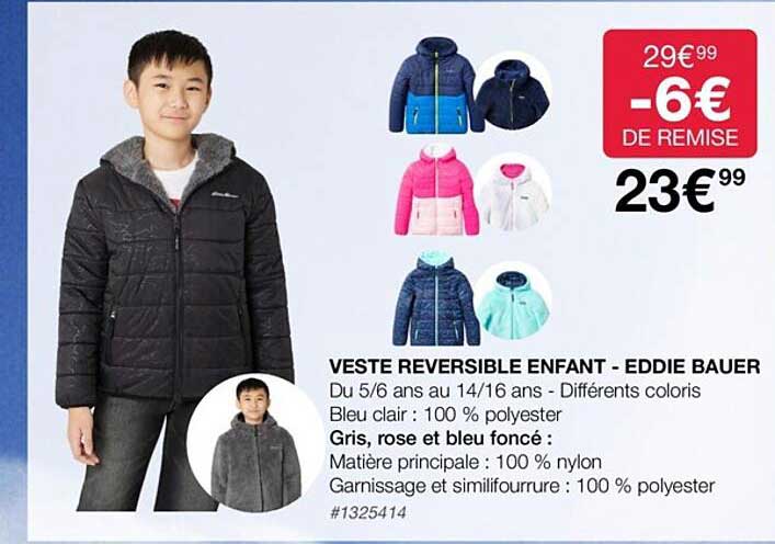 Veste Réversible Enfant - Eddie Bauer