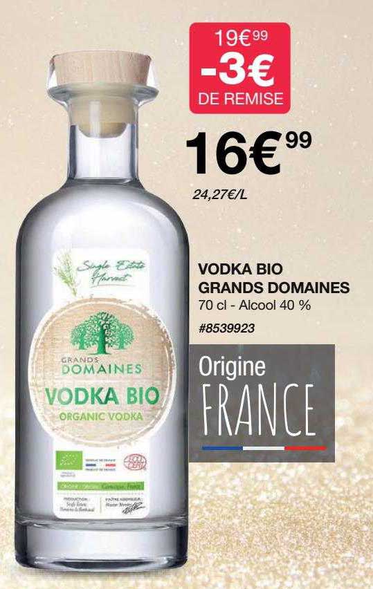 vodka bio grands domaines
