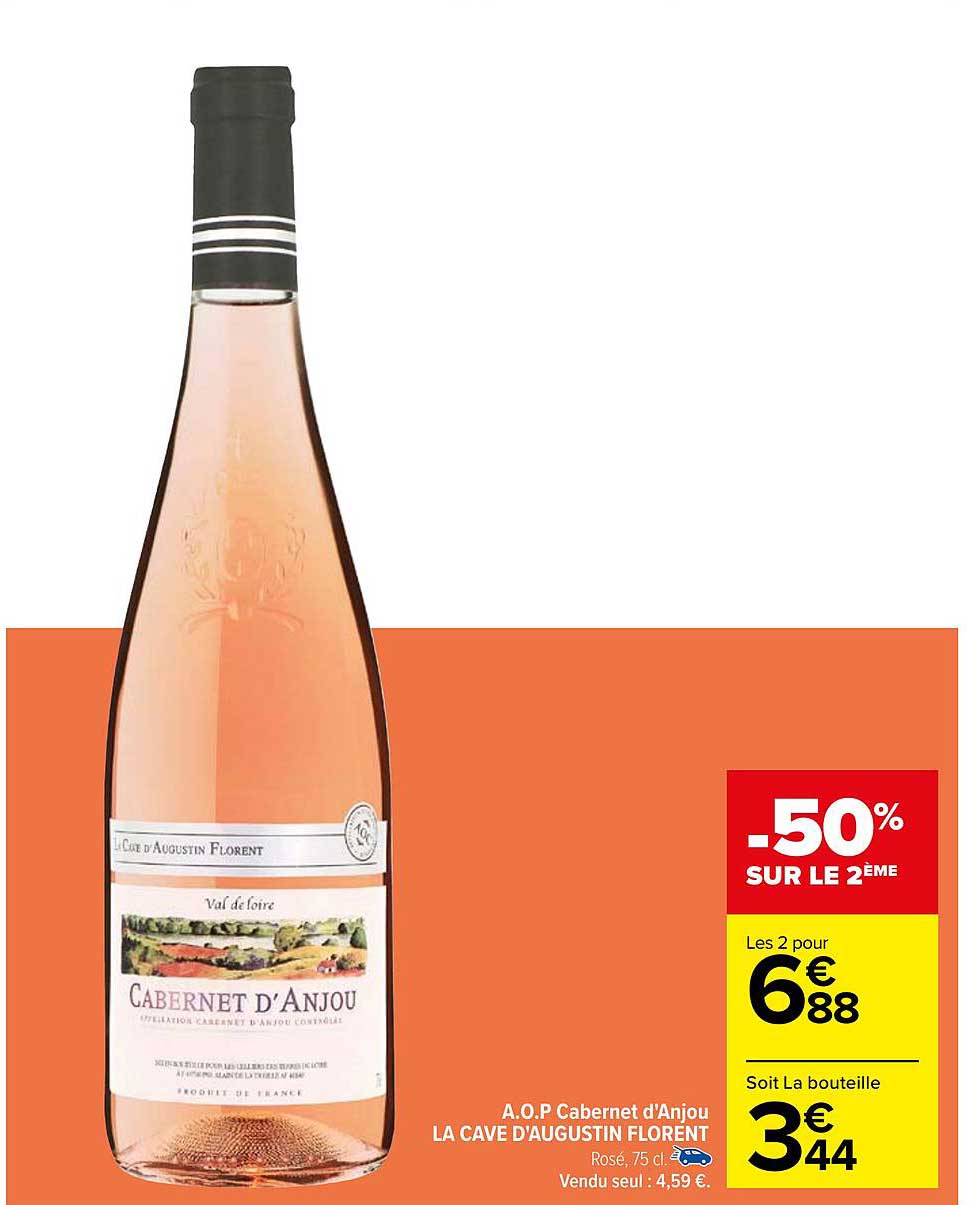 a.o.p. cabernet d'anjou la cave d'augustin florent