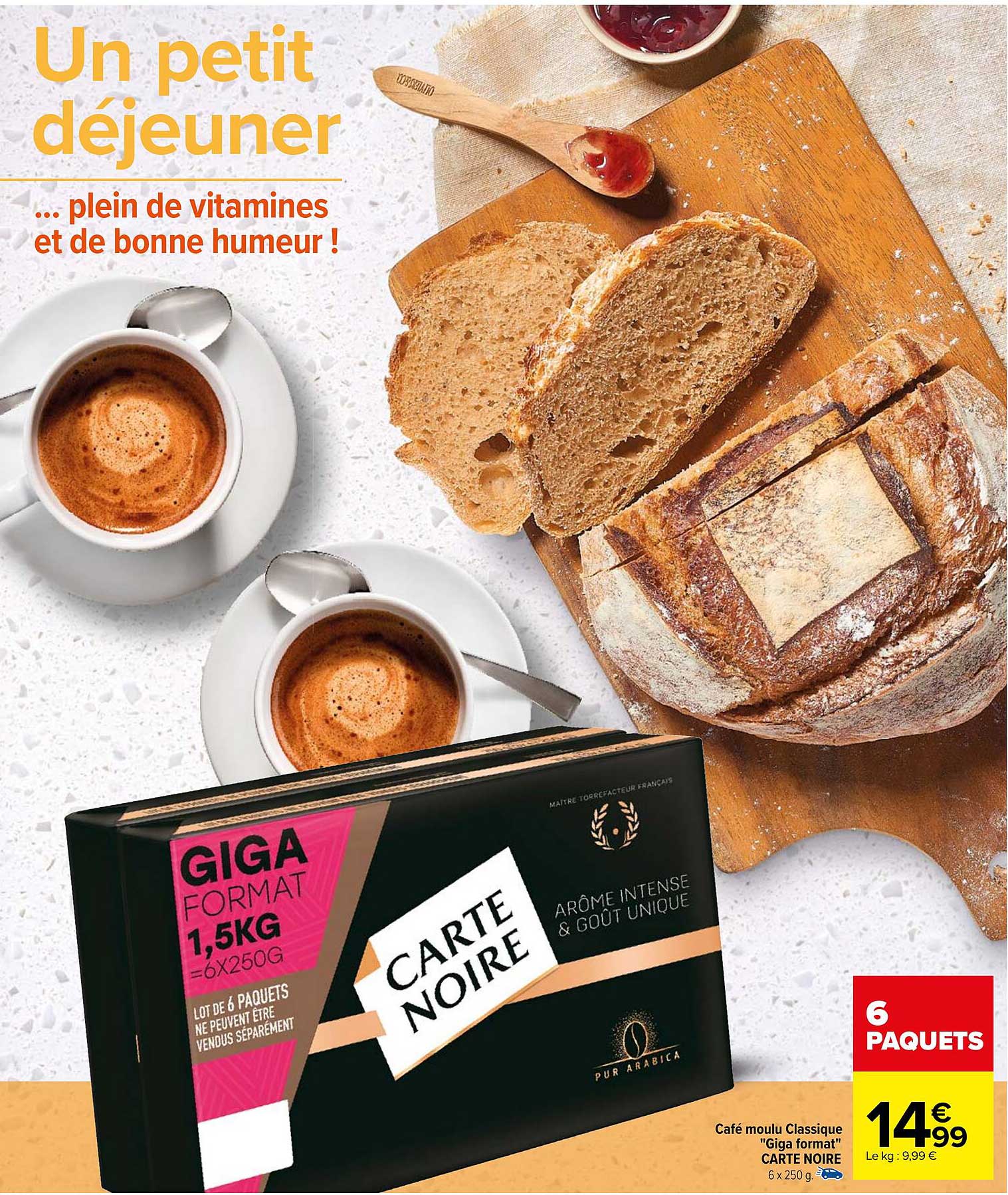 café moulu classique "giga format" carte noire