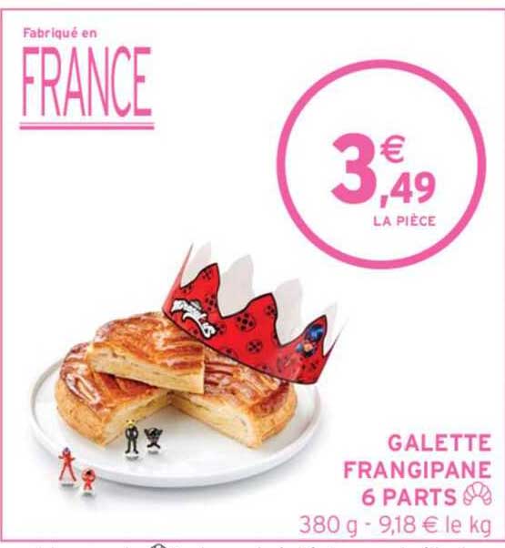 galette frangipane 6 parts