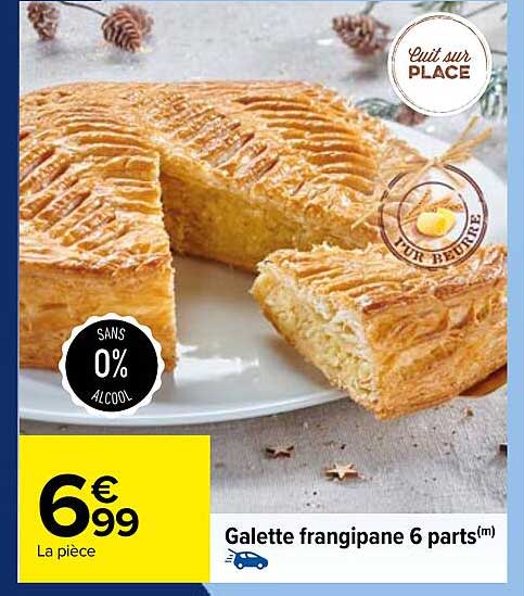 galette frangipane 6 parts