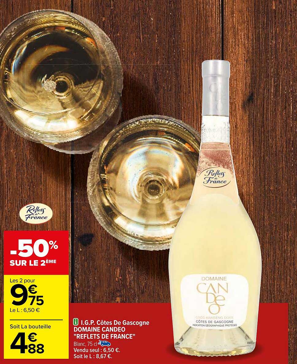 i.g.p. côtes de gascogne domaine candeo "reflets de france"