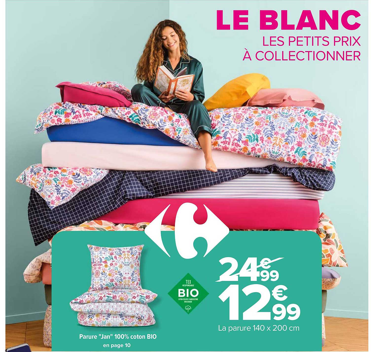 la parure "jan" 100% coton bio tex bio