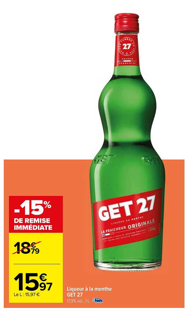 Liqueur à La Menthe Get 27