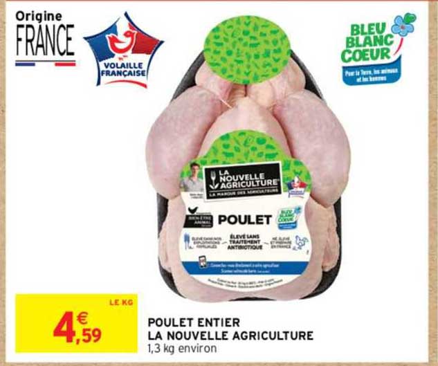 poulet entier la nouvelle agriculture