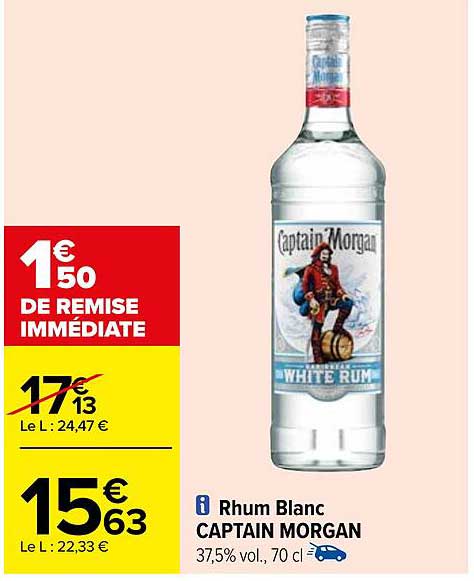 Rhum Blanc Captain Morgan