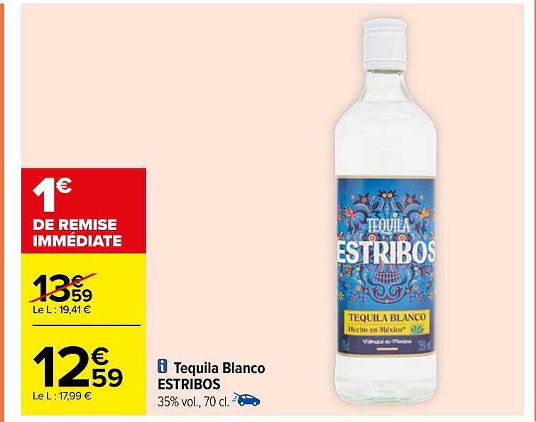 tequila blanco estribos