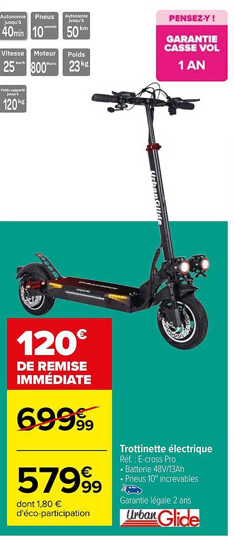 trottinette électrique urban glide