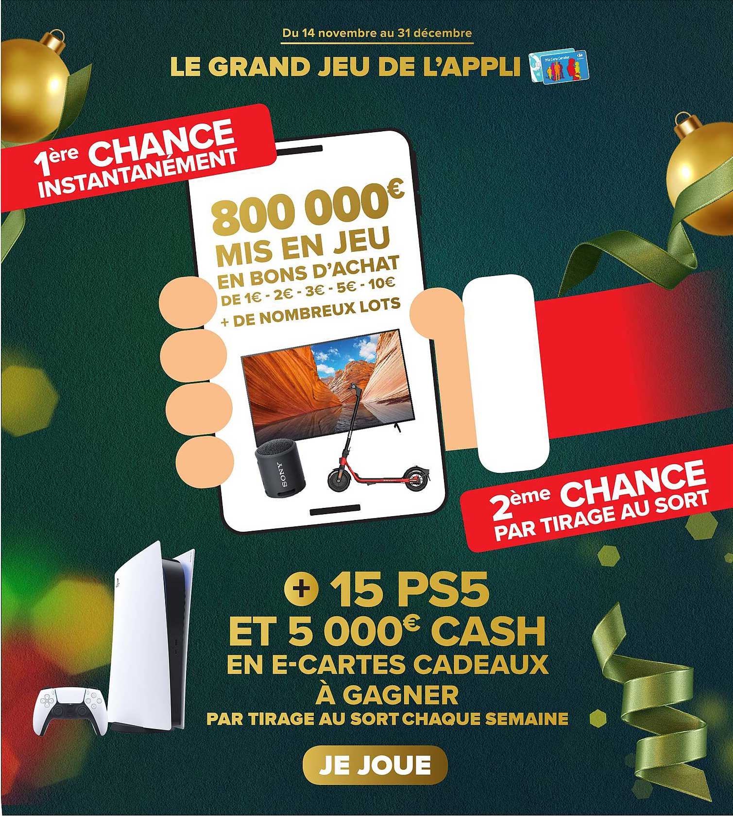 800 000€ mis en jeu en bons d'achat