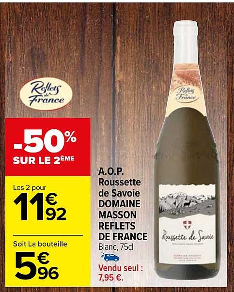 a.o.p. roussette de savoie domaine masson reflets de france