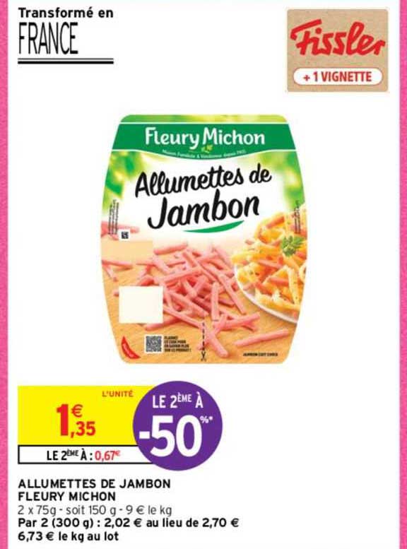 allumettes de jambon fleury michon