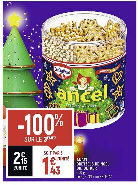 ancel bretzels de noël dr. oetker
